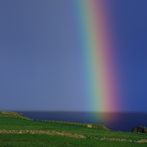 シェトランドの虹／インテリアに新しい景色を、写真をマットパネル仕上げで 1枚目の画像