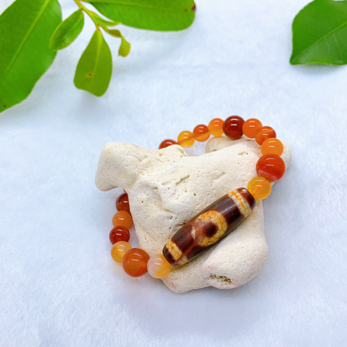 蛇天珠　ブレスレット　横向レア♡ 蛇天珠ブレスレット横向レア♡