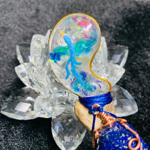 魔法の杖☆青い鳥☆天然石ワンド その他アート roku 通販 9461387