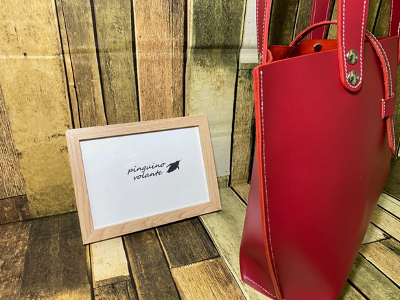 【姫路レザー】カバン　バック　トートバッグ　革　本革　A4サイズが入る　カスタマイズOK商品 2枚目の画像