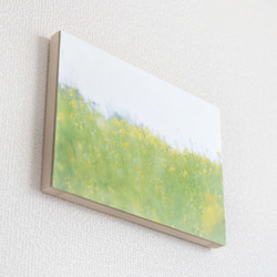 和紙と木のインテリアフォトパネル / 菜の花色の風 3枚目の画像