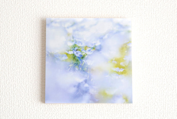 和紙と木のインテリアフォトパネル / blue breeze 1枚目の画像
