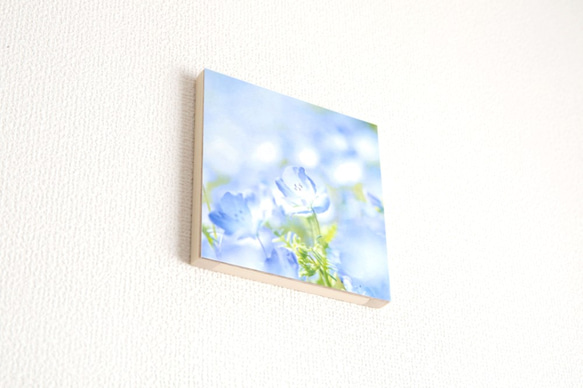 和紙と木のインテリアフォトパネル / blue shine 3枚目の画像