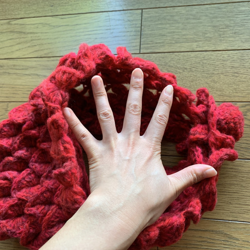 リーフデザインマフラー or 赤ずきん風ほっかむり マフラー 秋 通販