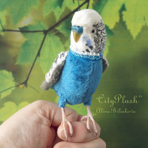 ハンドメイド作家 セキセイインコ 原種 オス 10cm, アーティスト