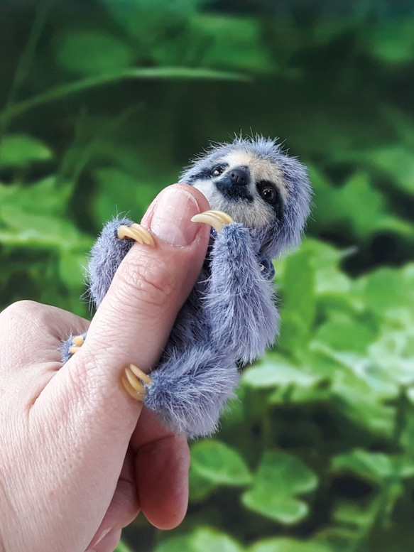 ナマケモノさん 動物フィギュア  アーティストテディおもちゃ 4枚目の画像