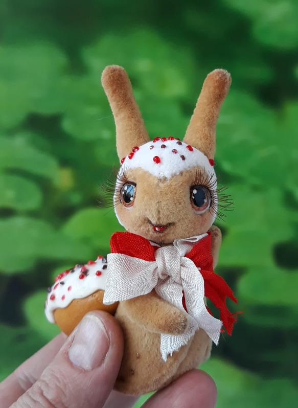 ドーナツ アーティストベア 作家 ミニチュア 置物