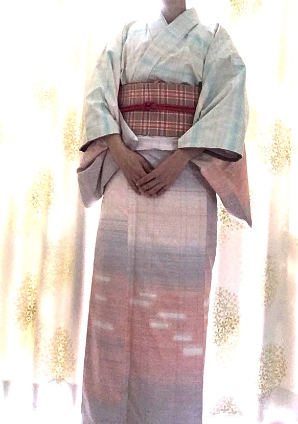 紬織着物　聖海黎明(せいかいれいめい) 5枚目の画像