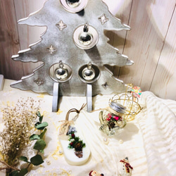 クリスマス☆ハーバリウムandアロマワックスサシェの可愛い♡セット　天然植物油使用(^-^) 2枚目の画像