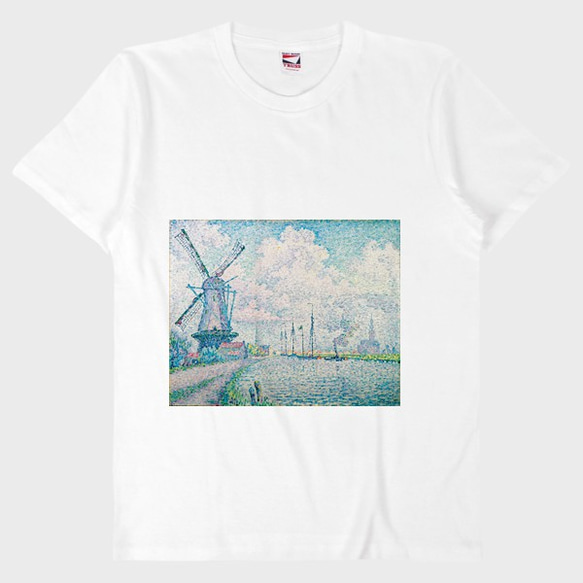 ★送料無料★絵画Tシャツ ポール・シニャック『オーヴェルシーの運河』 (TRUSS) 1枚目の画像