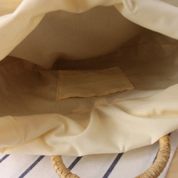 手織りの半円形のレディースハンドバッグ 4枚目の画像