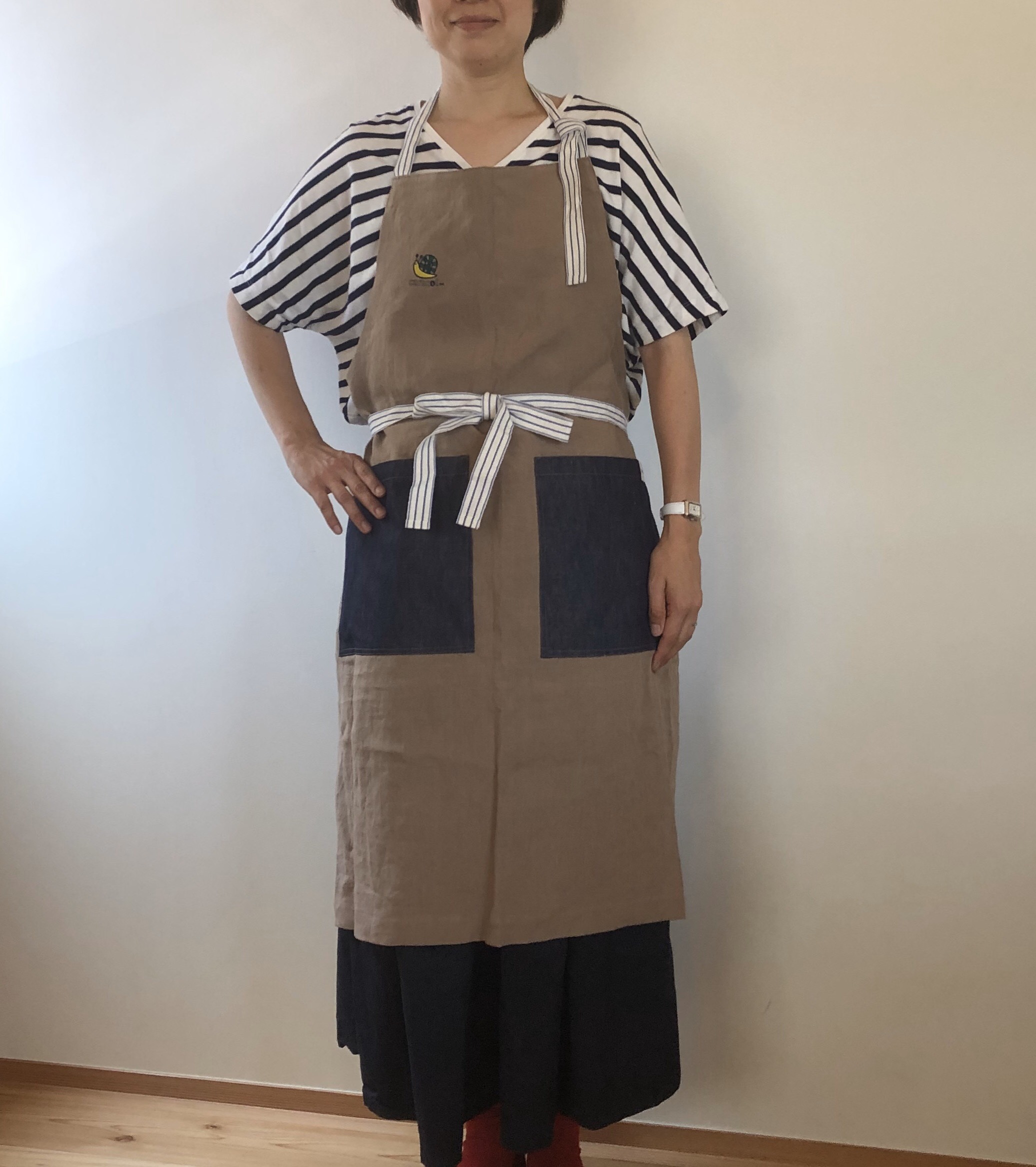 遠州リネンのエプロン