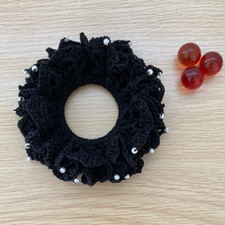 トイプードル♡ベビーヘアクリップ　ヘアゴム 編みプードル/トイプードル ヘアクリップ ヘアゴム ヘアピン