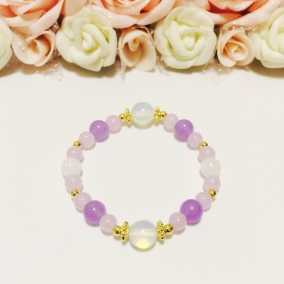 Hydrangea Purple mini Bracelet 2枚目の画像