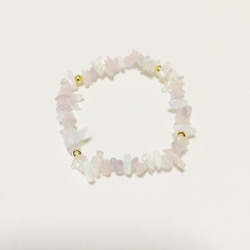 Rose Quartz Roughness Bracelet 3枚目の画像