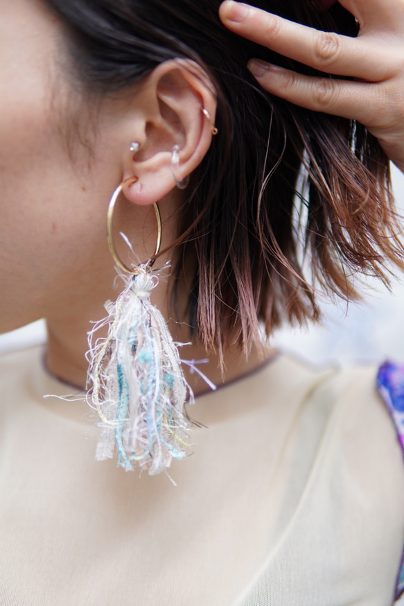 【引揃え糸 ぽんぽんファー】ラッピングやアクセサリー作りに♡ まとめ買いがお得 8枚目の画像