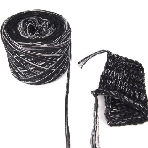 ハンドメイド 引き揃え糸 玉巻き×4 ① 引き揃え糸（黒系）4玉 毛糸 L'ANIT yarn[ラニットヤーン] 通販