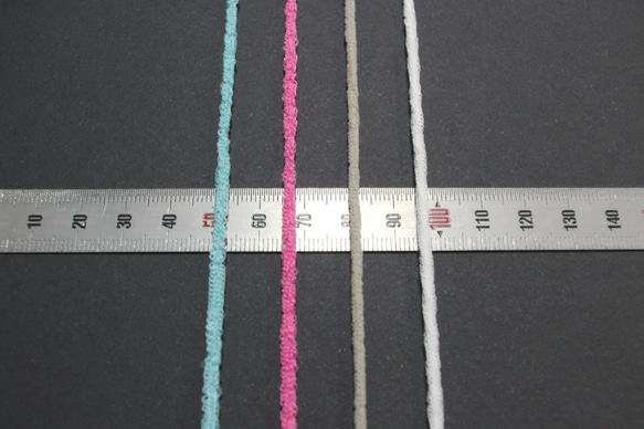 【選べる6色】 計15m 超伸縮 洗ってもダレずらい マスク用 ふわふわ ゴムひも お気に入りマスクのゴムひも取り替えに 4枚目の画像