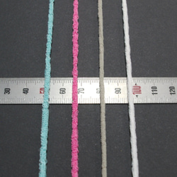 【選べる2色】 計5m 超伸縮 マスク用 ふわふわ ゴムひも お気に入りマスクのゴムひも取り替えに 5枚目の画像