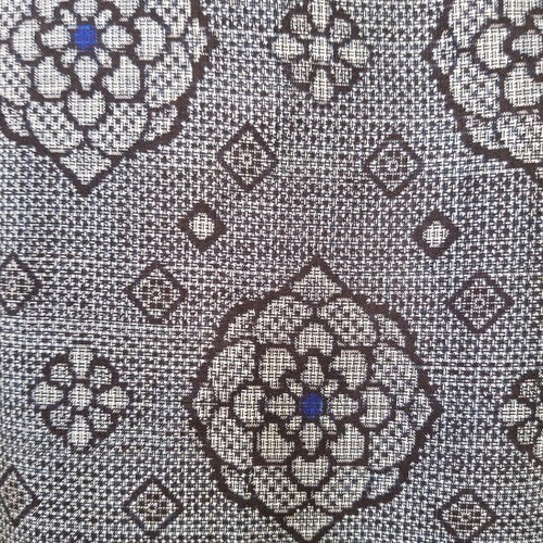 正藍泥染大島紬リメイク ギャザー袖ワンピース ワンピース hiro 通販