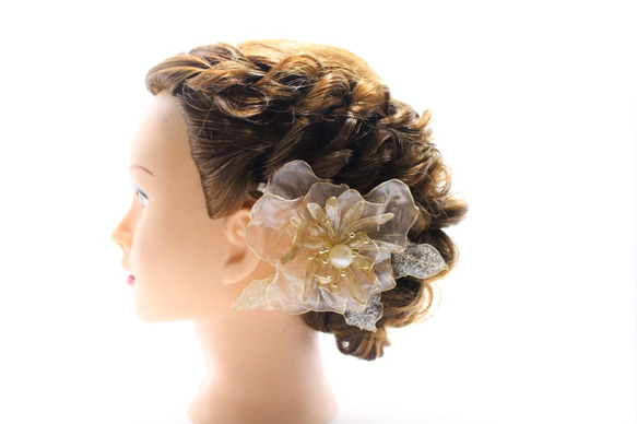 髪飾りピンク 白 成人式 ブライダル 結婚式 アメリカンフラワー C387 60set完売】結婚式 髪飾り 成人式 ヘア ウエディング アメリカン