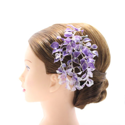Blooming*フジ（アメリカンフラワー・髪飾り・成人式・卒業式・結婚式） 1枚目の画像