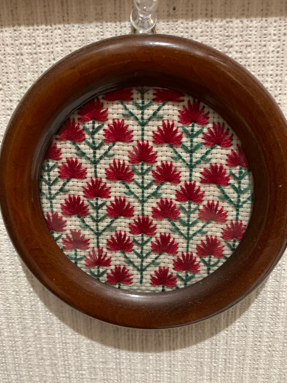 刺繍　飾り　お花　手作り 2枚目の画像