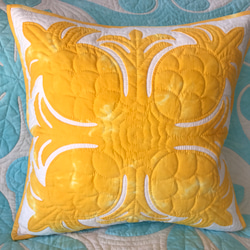 ハワイ土産　カハラホテル　ハワイアンキルト　クッションカバー　黄色 bigpain-ye-2-sm.jpg