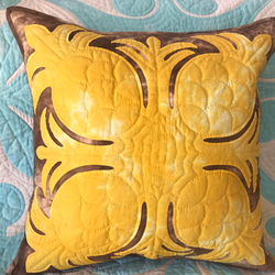 値下げ✨クッションカバー ハワイアンキルト パイナップル 白×黄色