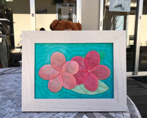 大人気】フレーム入りハワイアンキルト2点
