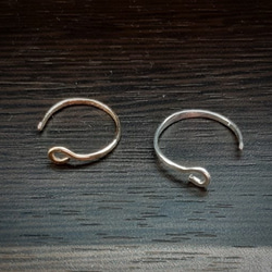 イヤーカフ 14kgf / Silver Hammered Fake Conch Piercing Ear Cuff 4枚目の画像