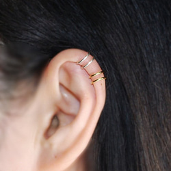 イヤーカフ 14kgf / Silver Upper Band Cartilage Ear Cuff 1枚目の画像