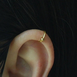 Ear Cuff with Ball,  Fake Conch Piercing 4枚目の画像