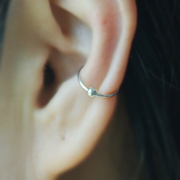 Ear Cuff with Ball,  Fake Conch Piercing 7枚目の画像