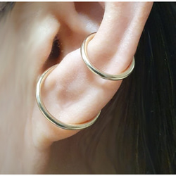 イヤーカフ 14kgf / Silver 14Gauge Fake Conch Piercing Ear Cuff 2枚目の画像