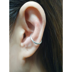 イヤーカフ 14kgf / Silver 14Gauge Fake Conch Piercing Ear Cuff 4枚目の画像