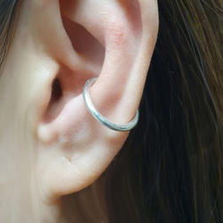 イヤーカフ 14kgf / Silver 14Gauge Fake Conch Piercing Ear Cuff 5枚目の画像