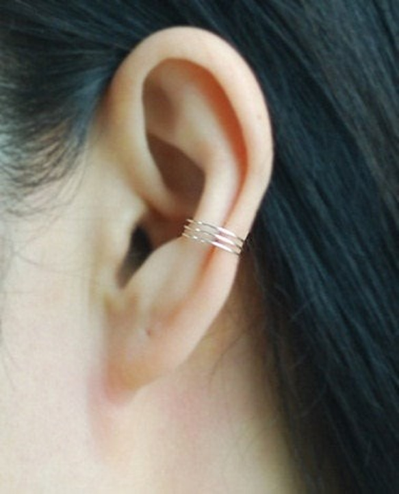 イヤーカフ Very Thin Silver / 14kgf  Ear cuff 1枚目の画像