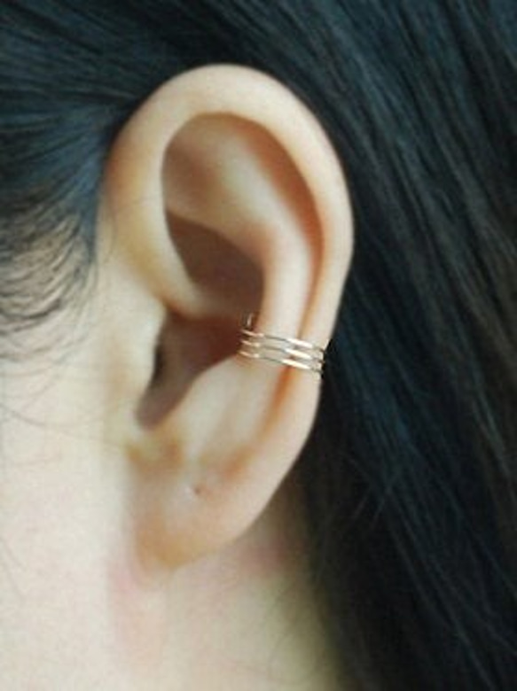 イヤーカフ Very Thin Silver / 14kgf  Ear cuff 3枚目の画像