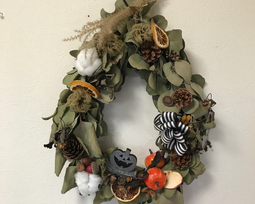 ハロウィンリース フローレックス ハロウィン リース HW-1633 1個（ご注文単位1個