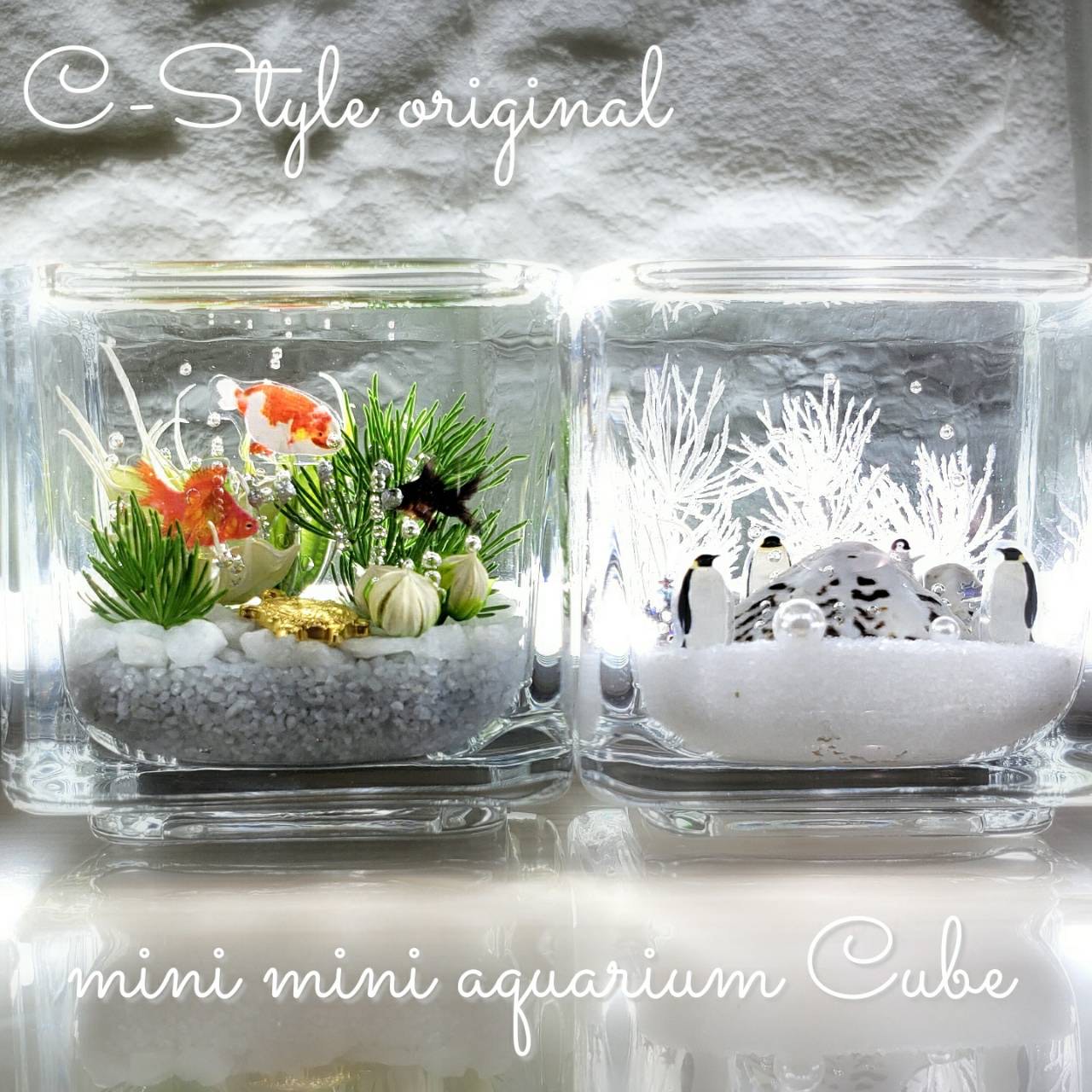 人気第6位 綺麗な 海ハーバリウム ～mini mini aquarium CUBE～ | www