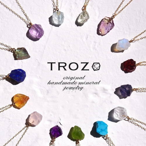 ピンクアメジスト鉱物原石 ネックレス 【石おまかせ/金具選択可