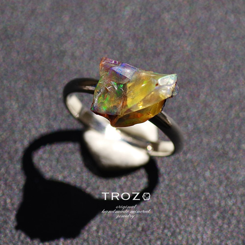 Opal Fest No. 020】 オパール 鉱物原石 ピンキーリング [一点