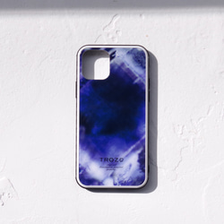 No. 012 鉱物原石 iPhone スマホケース Fluorite / フローライト【強化ガラス製】 1枚目の画像