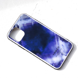No. 012 鉱物原石 iPhone スマホケース Fluorite / フローライト【強化ガラス製】 2枚目の画像