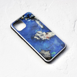 No. 022 鉱物原石 iPhone スマホケース Opal / オパール 【強化ガラス製】 2枚目の画像