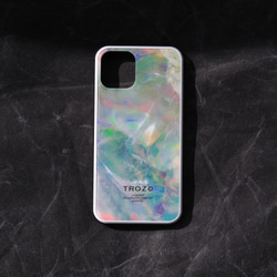 No. 023 鉱物原石 iPhone スマホケース Opal / オパール 【強化ガラス製】 3枚目の画像
