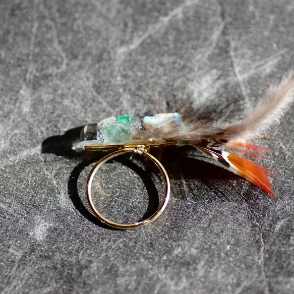 [003 Clow Collection] 整合式戒指礦物寶石戒指天然石材配件 第4張的照片