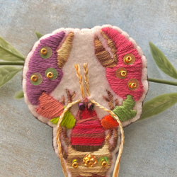 ロブスター刺繍ブローチ(秋色カラー) 5枚目の画像