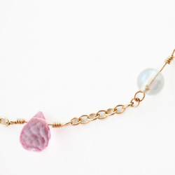 Strawberry ice 14kgf stone braceclet  天然石 ブレスレット 4枚目の画像